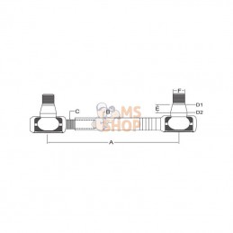 SHP455KR; KRAMP; Barre de traction complète; pièce detachée