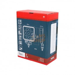 LA10051; KRAMP; Phare de travail LED carré 27W 1800lm faisceau large; pièce detachée