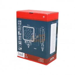 LA10052; KRAMP; Phare de travail led carré 27 W 2.376 lm faisceau large; pièce detachée