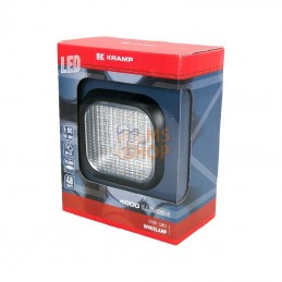 LA10055; KRAMP; Phare de travail LED carré 48W 4000lm faisceau large; pièce detachée
