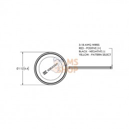LA20004; KRAMP; Gyrophare 27W fixe; pièce detachée