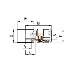 6610614; CAMOZZI; Accouplement rapide femelle; pièce detachée