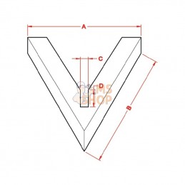 ZV20; NON ORIGINAL; Coeur sans tige; pièce detachée