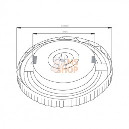 133755004; CASE-STEYR; Bouchon de réservoir Steyr; pièce detachée