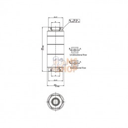 HF70520070SB060GEB; IKRON; Filtre haute pression type 60 mu 3/4 B; pièce detachée