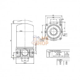 MST150AG1A10BT; MP FILTRI; Filtre de retour 10µ 1 1/2"; pièce detachée