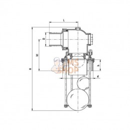 0060025; MZ; Soupape de décharge ø 60; pièce detachée