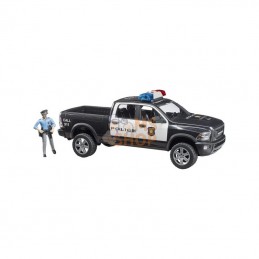 U02505; BRUDER; Camion de police RAM 2500 avec policier; pièce detachée