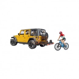 U02543; BRUDER; Jeep Wrangler rubicon unlimited avec 1 VTT et cycliste; pièce detachée