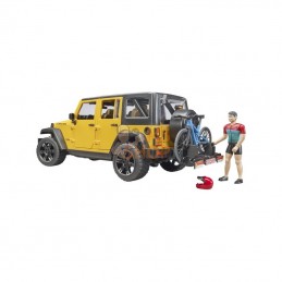 U02543; BRUDER; Jeep Wrangler rubicon unlimited avec 1 VTT et cycliste; pièce detachée