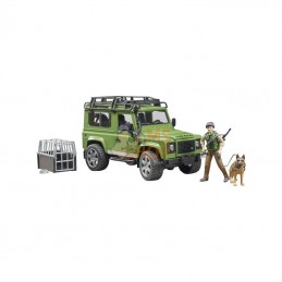 U02587; BRUDER; Break Land Rover Defender avec forestier et chien; pièce detachée