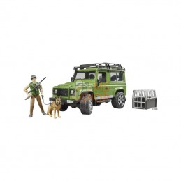 U02587; BRUDER; Break Land Rover Defender avec forestier et chien; pièce detachée