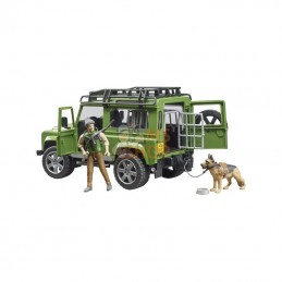 U02587; BRUDER; Break Land Rover Defender avec forestier et chien; pièce detachée