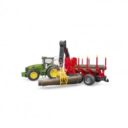 U03054; BRUDER; John Deere 7930 avec remorque forestière et 4 troncs; pièce detachée