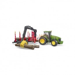 U03054; BRUDER; John Deere 7930 avec remorque forestière et 4 troncs; pièce detachée