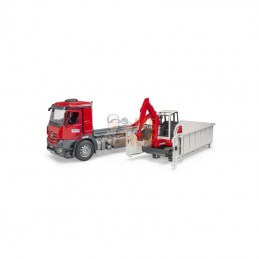 U03624; BRUDER; Camion MB Arocs avec conteneur et mini-excavatrice Schaeff; pièce detachée