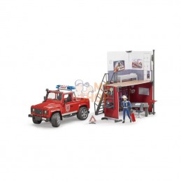 U62701; BRUDER; Caserne de pompiers avec Land Rover; pièce detachée