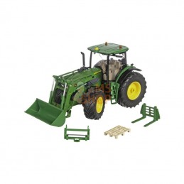 S06792; SIKU; John Deere 7310R avec chargeur frontal et commande via application Bluetooth; pièce detachée