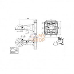 00650971A02; SCHARMÜLLER; Anneau traction K80 bride vert; pièce detachée