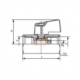MBV34I; KRAMP; Mini vanne à bille; pièce detachée
