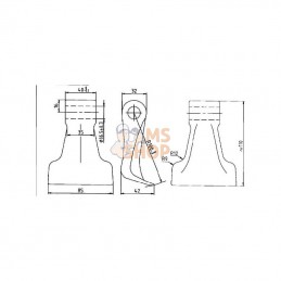 M07400950RN; KRAMP; Fléau marteau 20 Maschio; pièce detachée