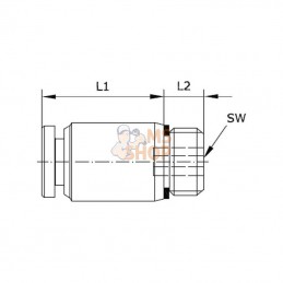 MSC4M5B; KRAMP; Raccord vissé; pièce detachée
