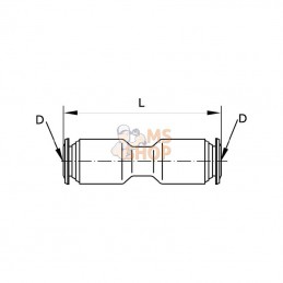 SC6NSF; KRAMP; Embout à enfoncer droit 6 mm; pièce detachée