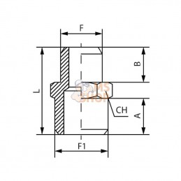PN3434T; KRAMP; Double raccord; pièce detachée