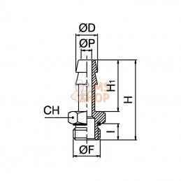 HCMPOR938; KRAMP; Embout de tuyau 9 mm x 3/8"; pièce detachée
