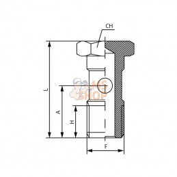 HBSOM5; KRAMP; Boulon creux simple; pièce detachée