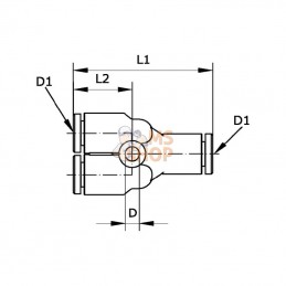 YC4P; KRAMP; Connecteur en Y 4mm; pièce detachée