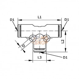 TC161216P; KRAMP; Raccord vissé; pièce detachée