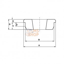 WH1210; KRAMP; Moyeu à souder Taperlock 1210; pièce detachée