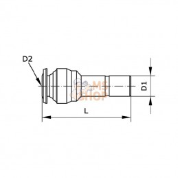 TER128B; KRAMP; Embout réducteur 12 - 8mm; pièce detachée