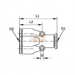 TMC86666P; KRAMP; Connecteur de réduction 4 voies; pièce detachée