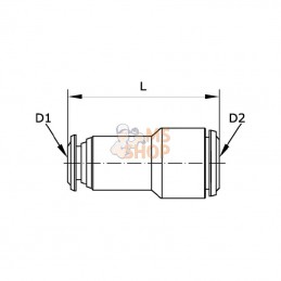 SCR64B; KRAMP; Connecteur droit 6 - 4mm; pièce detachée