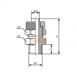 SCPOP614; KRAMP; Raccord adaptable droit; pièce detachée