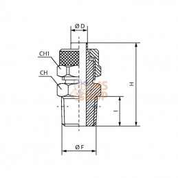 SCPOT518; KRAMP; Raccord adaptable droit; pièce detachée
