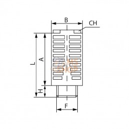 SIL18PL2; KRAMP; Silencieux; pièce detachée