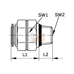 SCSC1438B; KRAMP; Raccord enfichable 14x3/8"; pièce detachée