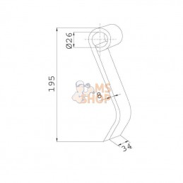 CK4600; KRAMP; Fléau Kuhn; pièce detachée