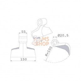 CK1170; KRAMP; Marteau p/Agrimaster; pièce detachée