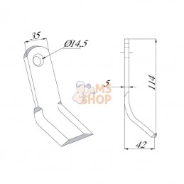 CK1130; KRAMP; Fléau Agrimaster; pièce detachée