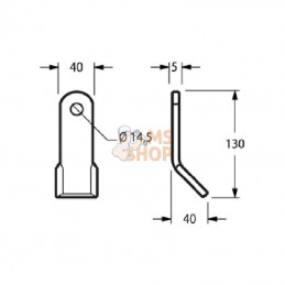 CK3410; KRAMP; Fléau Maletti; pièce detachée
