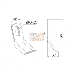 CK5540; KRAMP; Fléau SMA; pièce detachée