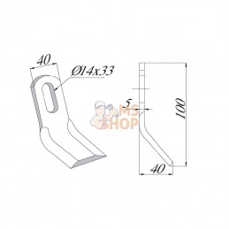 CK5210; KRAMP; Fléau Rousseau; pièce detachée