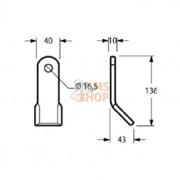 CK5850; KRAMP; Fléau Tierre; pièce detachée