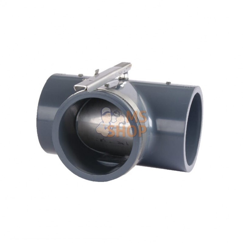 7110110KR; KRAMP; Pièce en T en PVC clapet 110 m; pièce detachée 7110110KR; KRAMP; Pièce en T en PVC clapet 110 m; pièce detachée