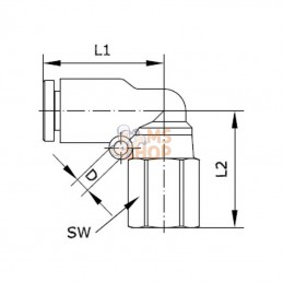 ECFS818P; KRAMP; Raccord vissé; pièce detachée