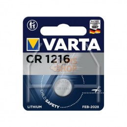VT06216; VARTA CONSUMER BATTERIES; Batterie CR 1216; pièce detachée
